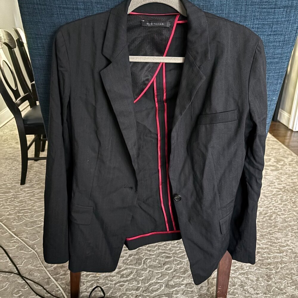 Elie Tahari wide-leg pant suit size 8❤️🖤